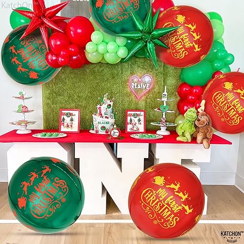 Miniatura 7 de KatchOn, Decoraciones de globos de Navidad de 22 pulgadas, paquete de 6, globos de aluminio de Navidad para decoraciones de primer cumpleaños de
