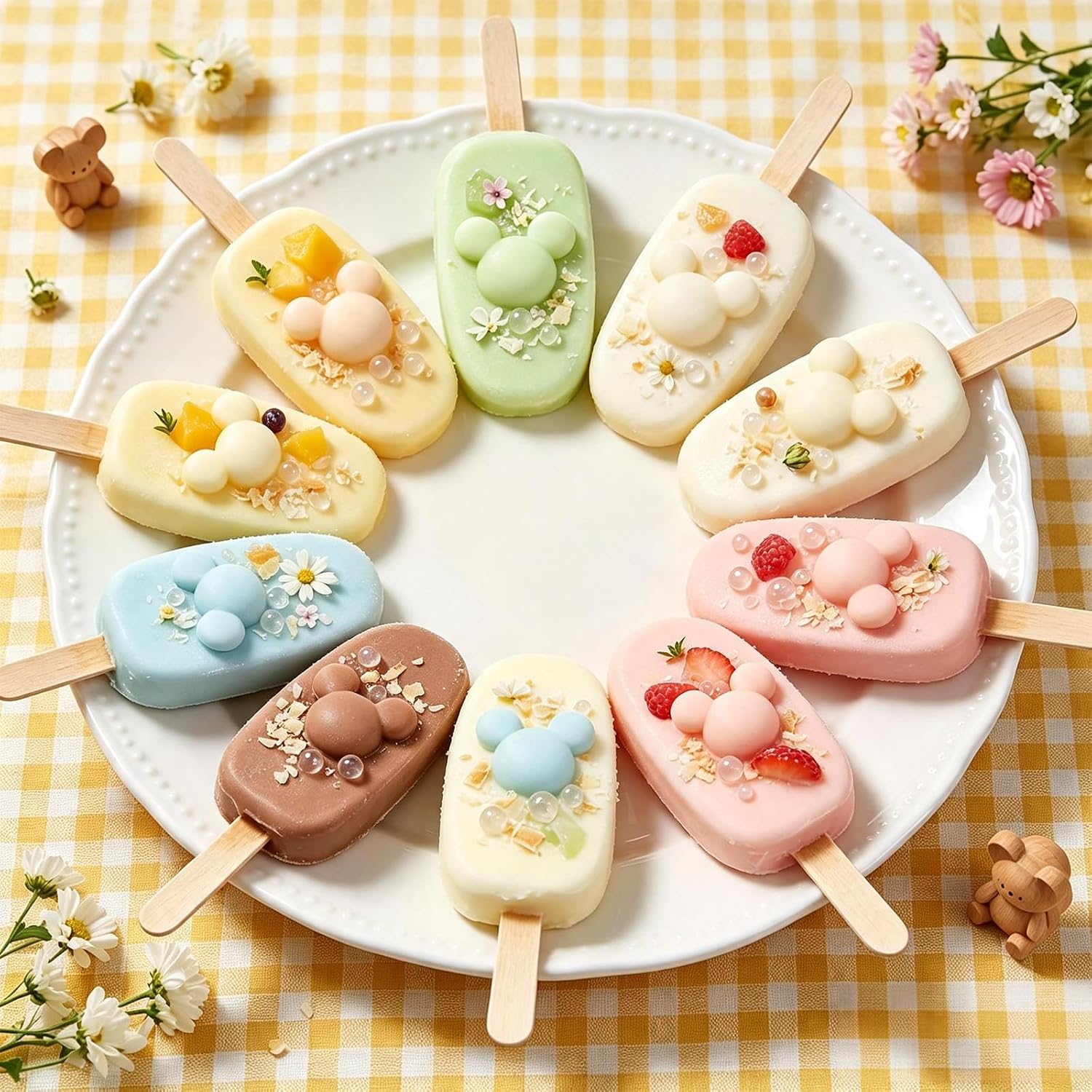 Silicone Mouse Candy Molds, 40 Cavity Cute Mouse Molds for Chocolate, Jelly, Ice Cube, Soap, Wax, Clay, Resin, Cupcake Topper