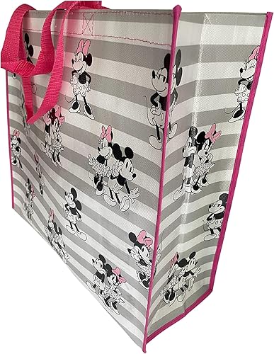 Miniatura 3 de Legacy Licensing Partners Disney Minnie Mouse y Mickey Giant - Bolsa de mano reutilizable extra grande coleccionable de 26 pulgadas, Multi, Minnie