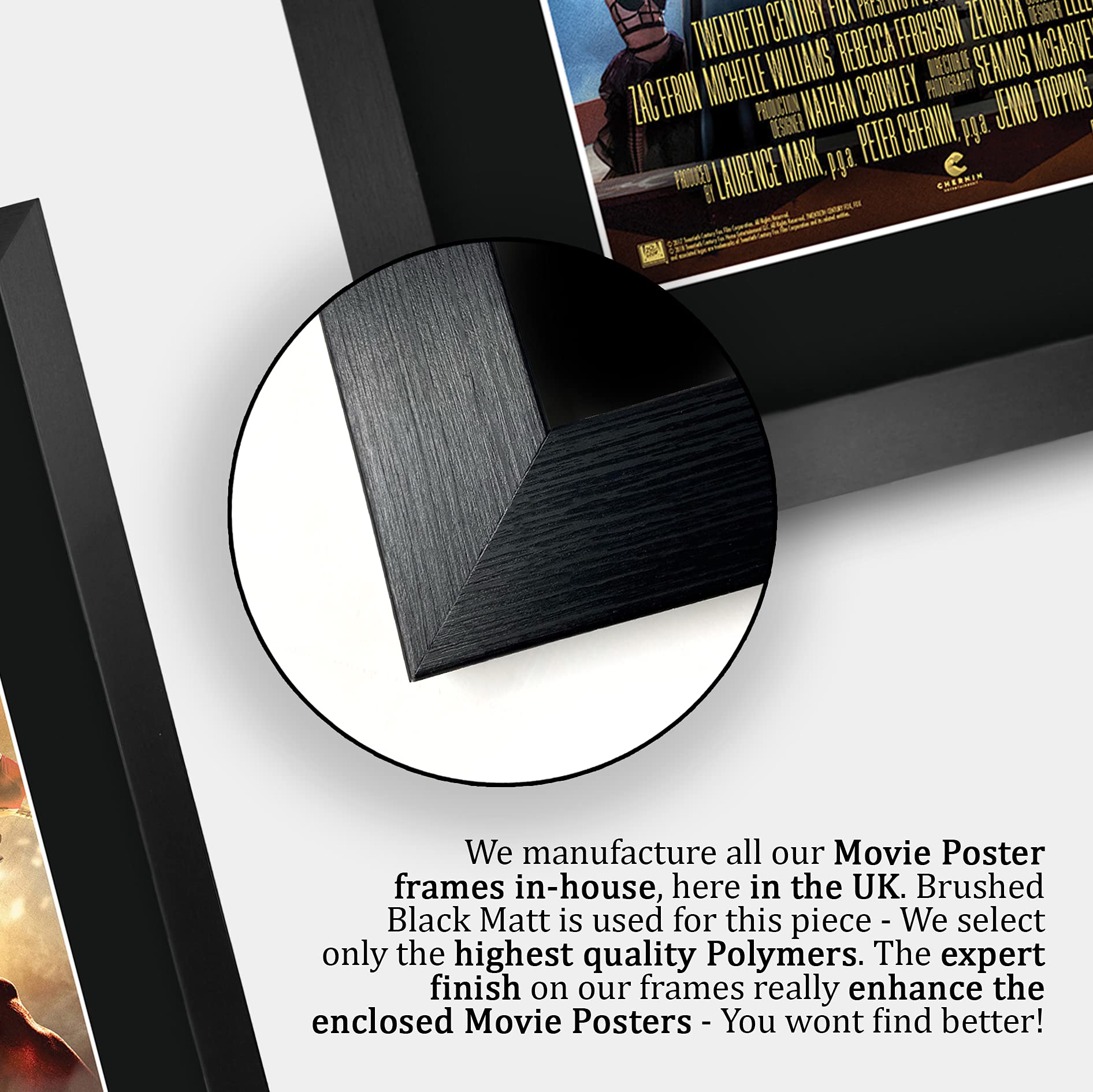 HWC Trading The Greatest Showman A3 Gerahmte Signiert Gedruckt Autogramme Bild Druck-Fotoanzeige Geschenk Für Hugh Jackman Michelle Williams Zac Efron Zendaya Rebecca Ferguson Filmplakat Fans