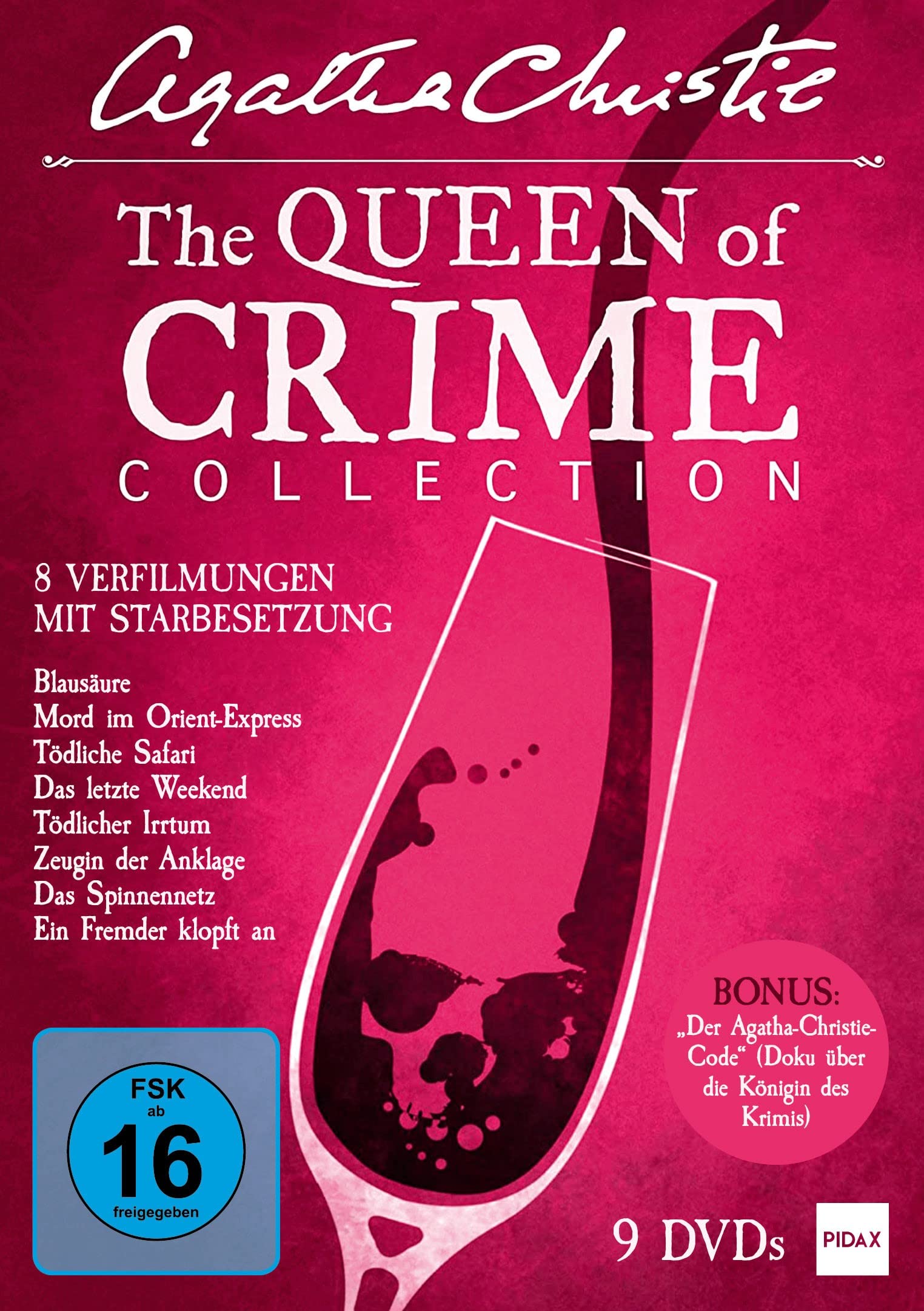 Regalo Agatha Christie DVD para amantes del misterio con 8 películas y bonus biográfico
