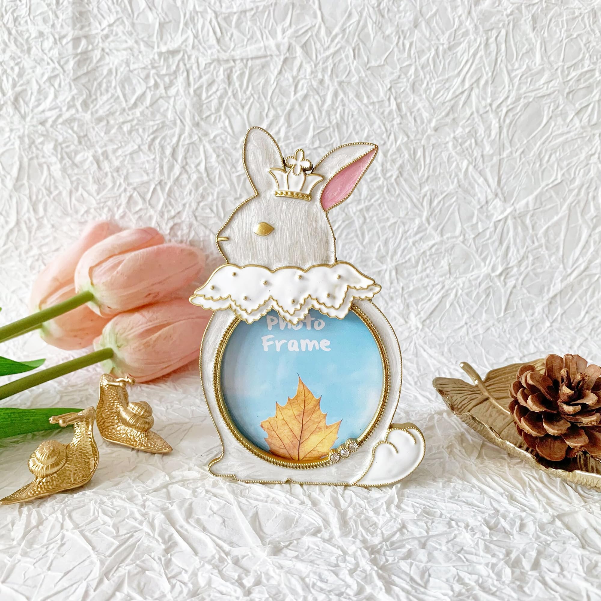 Amazon.com - Mini Photo Frame 2.5x2.5, Hand Painted Rabbit Picture
