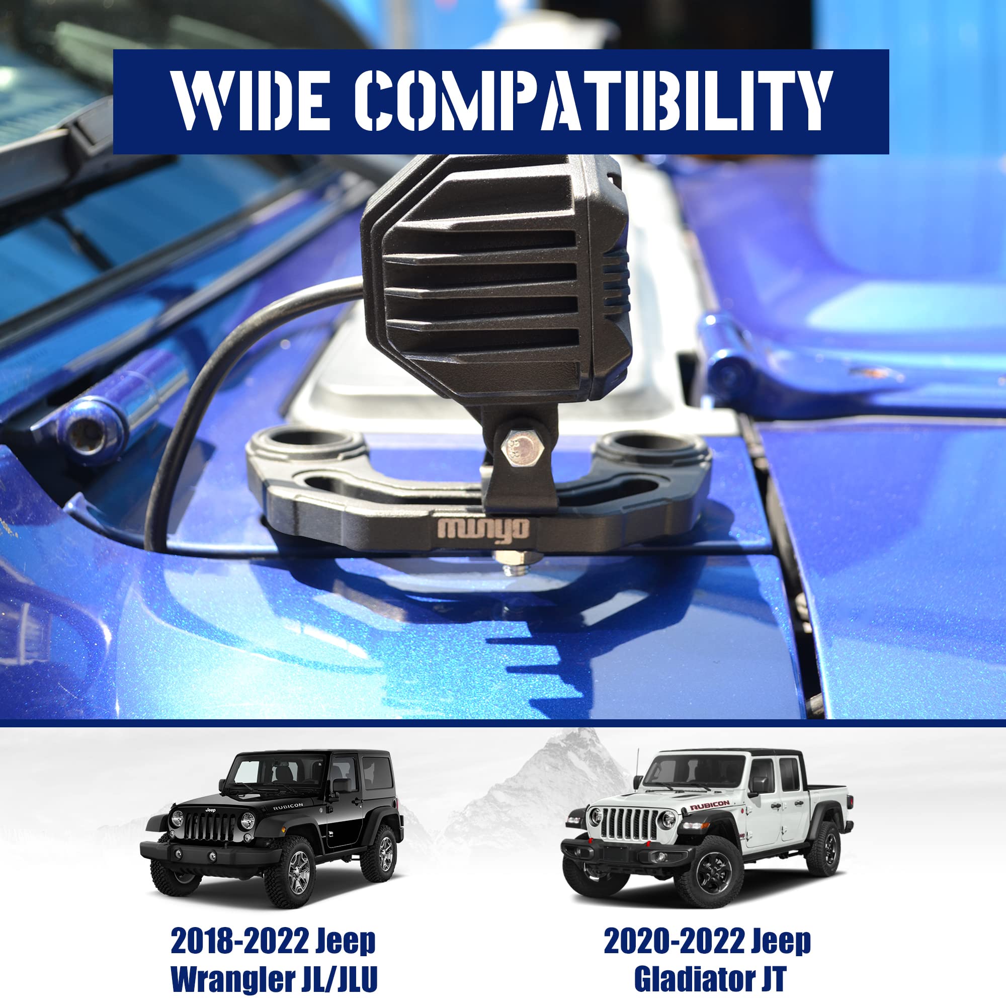 JEEP ラングラー RIGIDライト用マウント