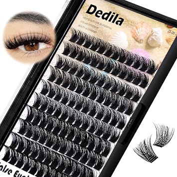 120 Pcs Handmade D Curl Makeup Clusters Eye lashes Extensions Mixed 10-12-14-16mm/12-14-16mm/14-16-18mm D Curl Soft and Lightweight Individual false eyelashes Wide Stem Mixed 12-14-16mm