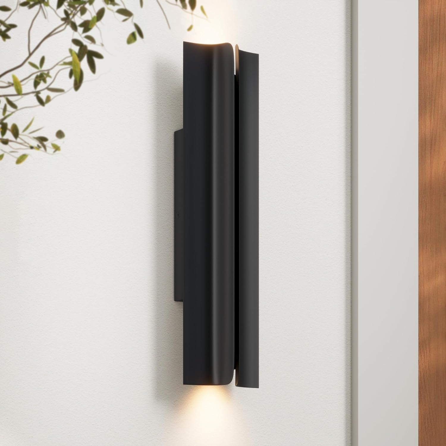 ML Lighting | 78101-PBK | LED Light Outdoor Wall Sconce in Powder Coated Black Finish | Perfect for Walkways, Porches, Backyards, Patios, and Driveways