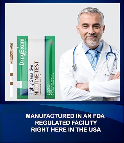 Miniatura 4 de DrugExam - Paquete de 10 tiras de prueba de orina de nicotina de tabaco de nicotina - Tira de inmersión en orina para prueba de cotinina para fumar