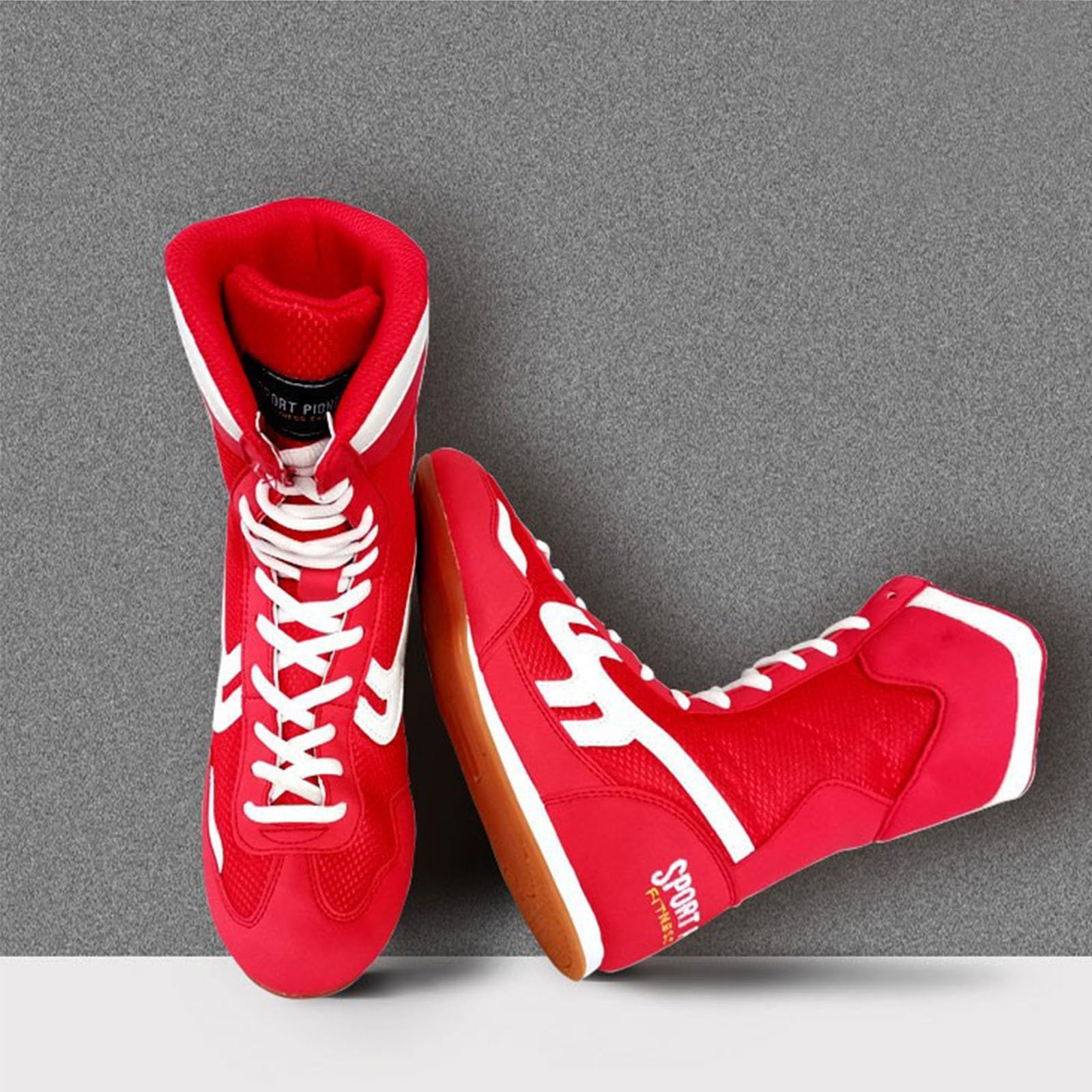 Scarpe Ginnastica Uomo Scarpe Uomo da Corsa Scarpe da Boxe Scarpe da Wrestling da Allenamento Stivali Lunghi Scarpe da Boxe da Competizione Scarpe Uomo da Corsa