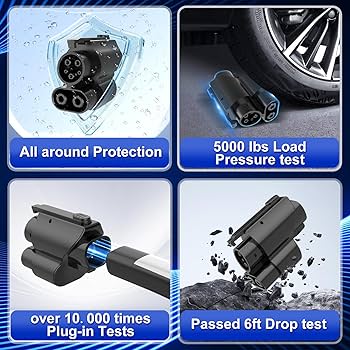 NACS to CCS1 Charging Adapter, Max 250kW 1000V, Compatible