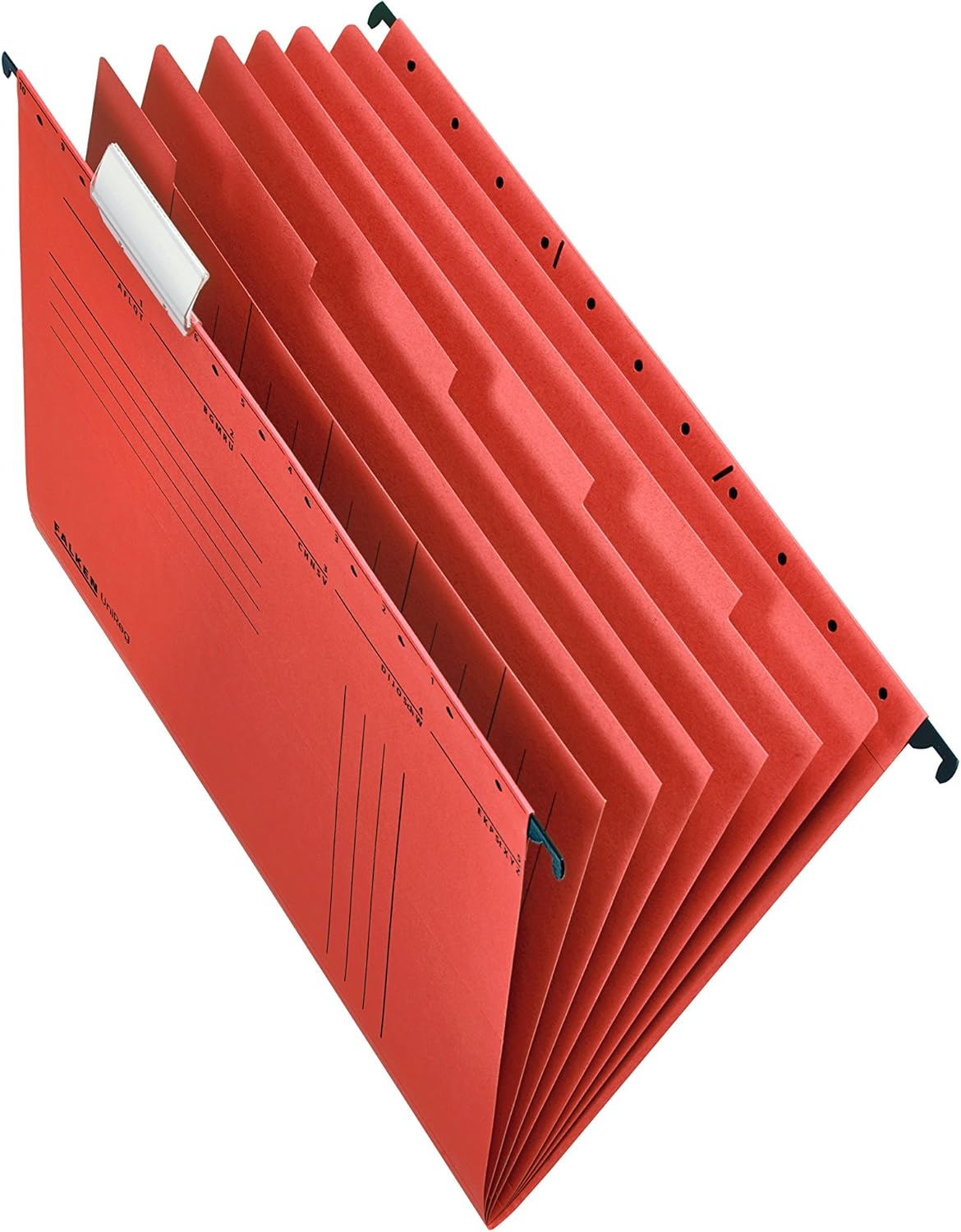 Falken Project_Folder_Personal_Multiple_Hanger_Folder Divided 5-fold Mappe red