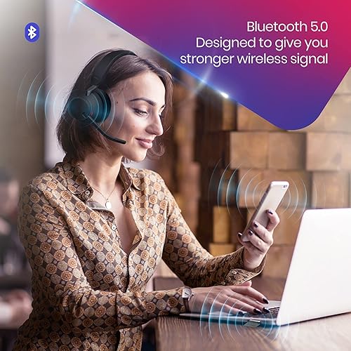 Miniatura 6 de Jabra Evolve2 65 Auriculares inalámbricos MS USB Mono con soporte, USB Bluetooth Dongle, compatibles con equipos, Zoom, Smartphones, tabletas,