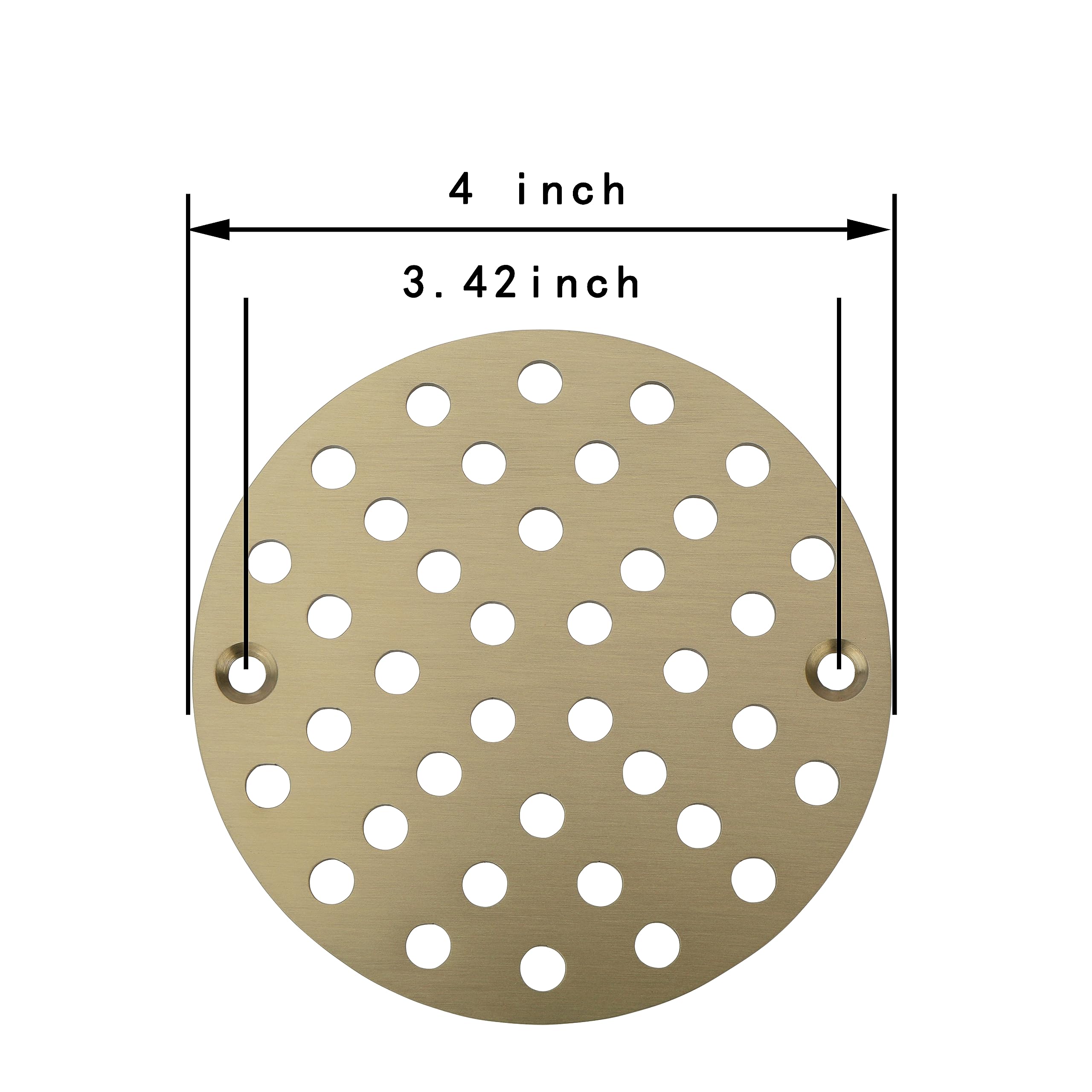 Runde Duschablaufabdeckung Aus Edelstahl 304, 10,2 Cm – ölgeriebene Bronze, Inkl. Schrauben
