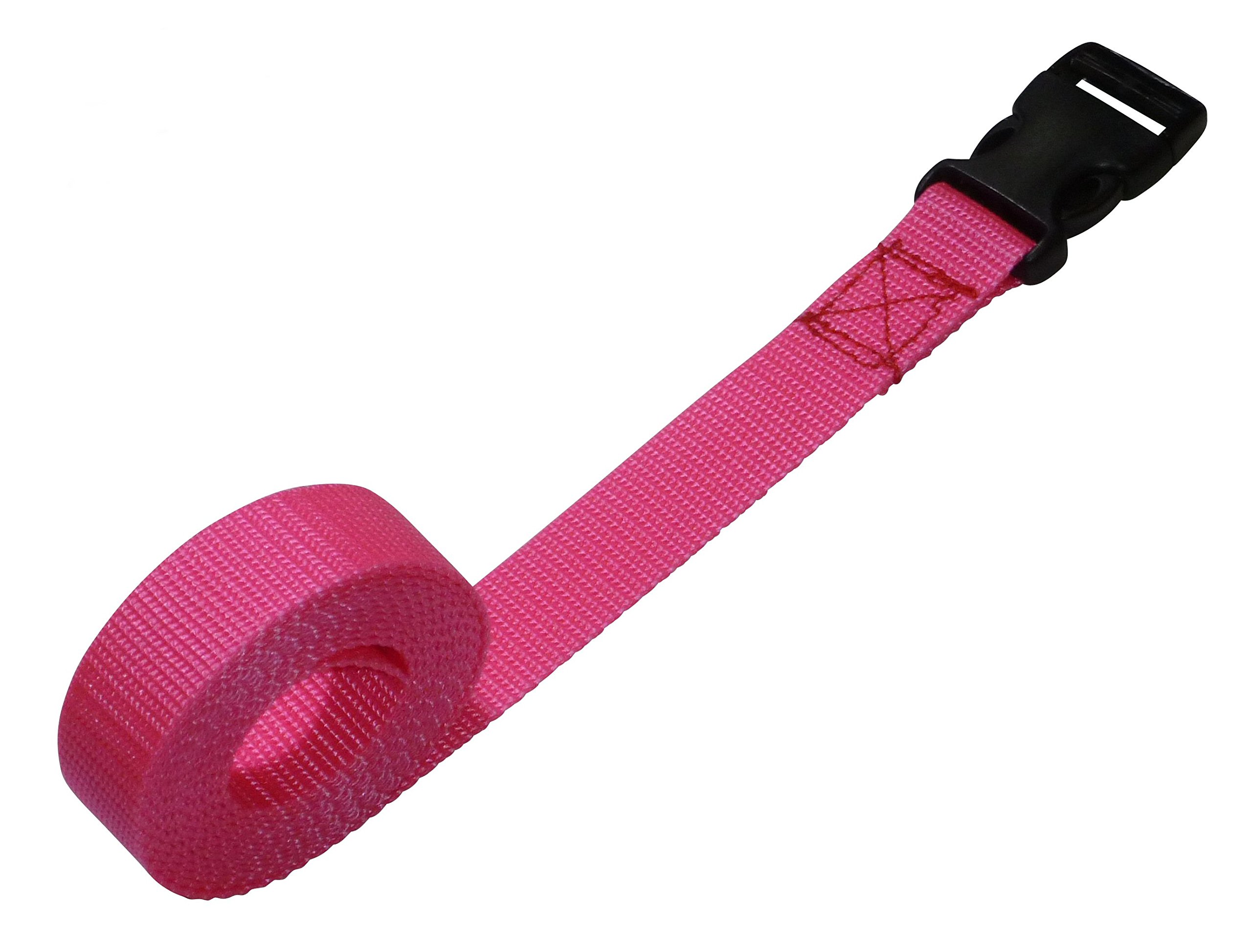 Benristraps25mm Webbing Strap with Quick-Release Buckle (pink, 2 metres)