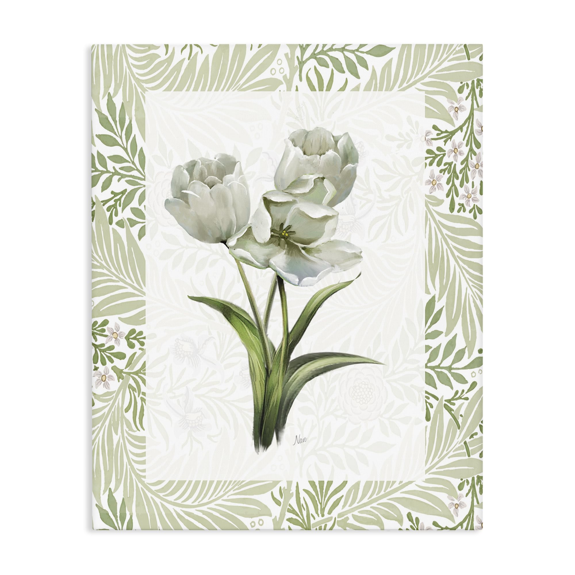 Stupell Industries 'Fresh Spring Tulip Bouquet', Canvas Art, 24 x 30 Inches, Easy to Hang and Sturdy, Made in USA, by Nan