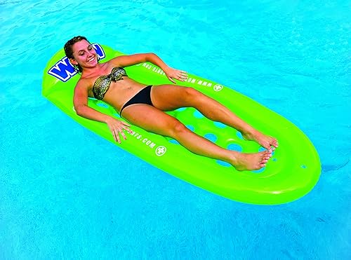 Miniatura 5 de WOW Sports - Flotador inflable para piscina - Tumbona verde - Salón de piscina - Gran balsa flotante para bronceado