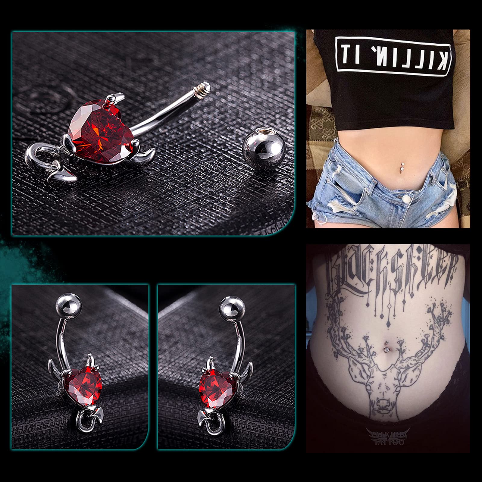 Piercing Kit Combofix 31Pcs Professional Belly Nose Piercing Kit