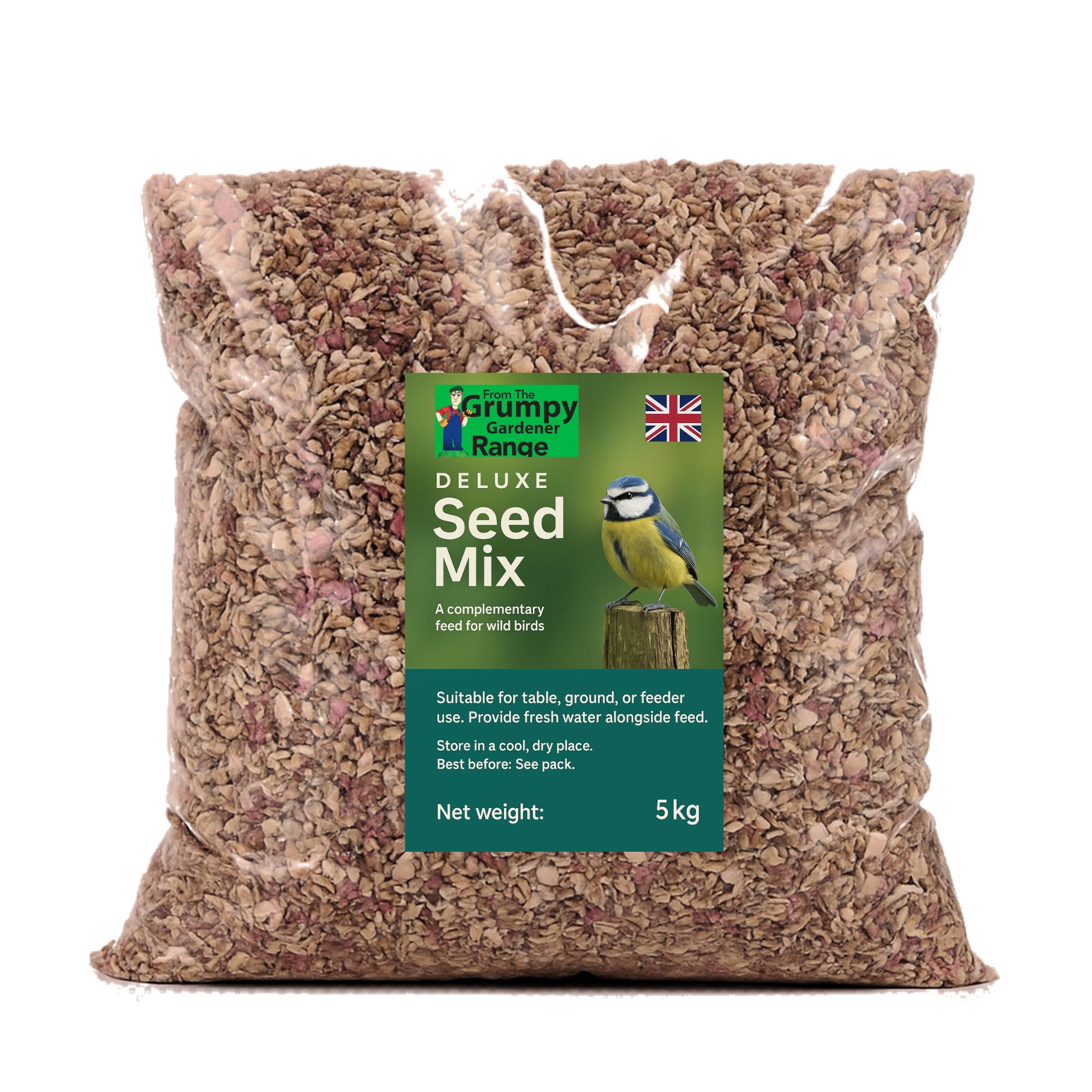 Grumpy Gardener Bird Seed - Deluxe Wild Bird Food, 5 Kg