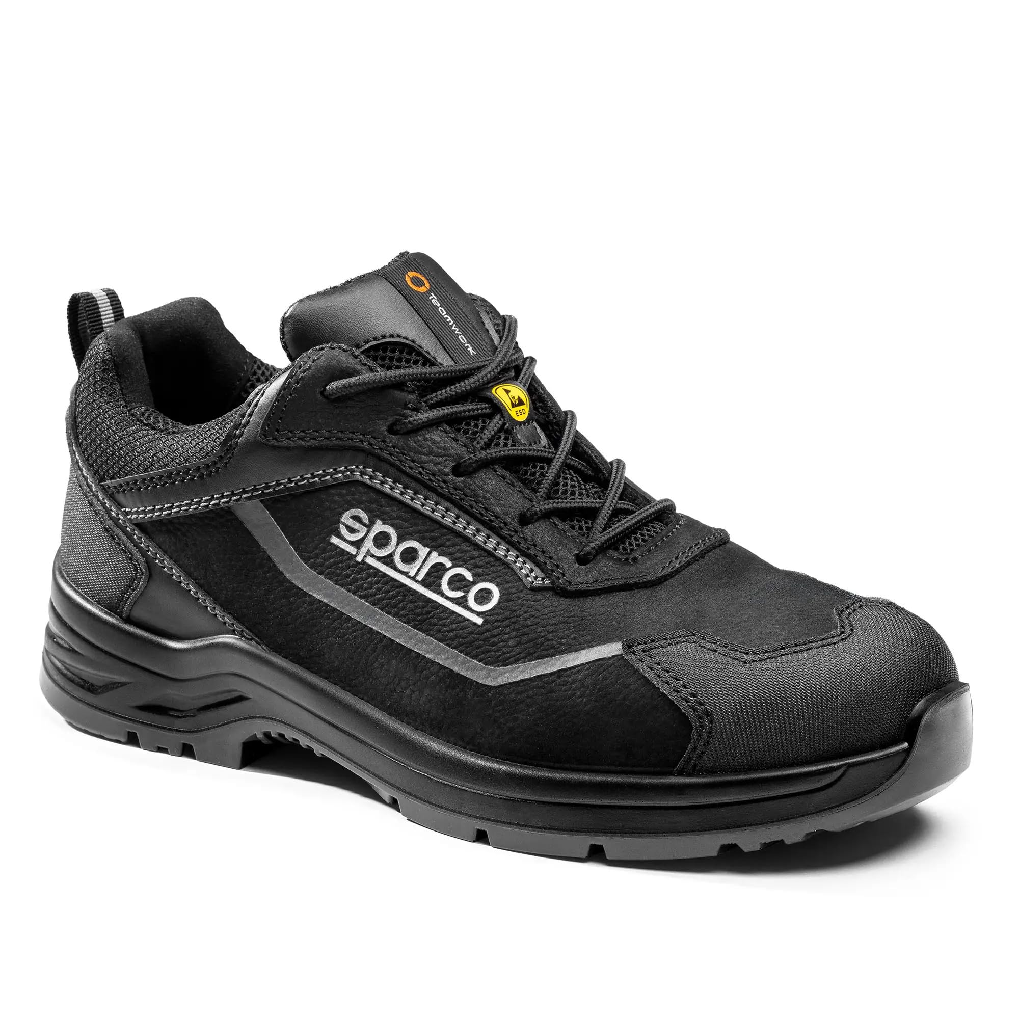 Sparco - Indy Gregor ESD S3S SR FO LG - Scarpe Antinfortunistiche Uomo Donna - Scarpe da Lavoro Antiscivolo e Resistenti - Calzature di Sicurezza Adatte ad Ogni Condizione di Lavoro - 40 EU
