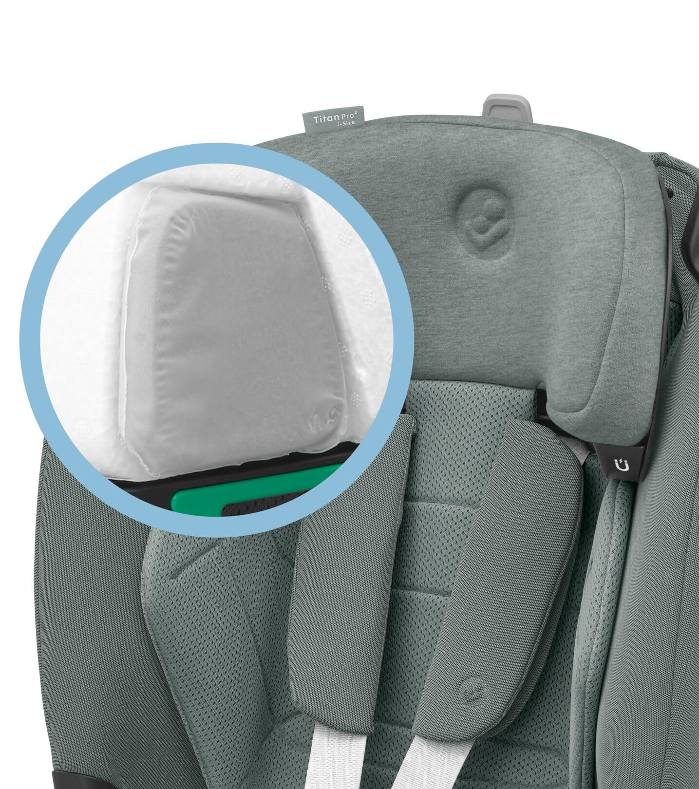 Maxi-Cosi Titan Pro² i-Size, Seggiolino auto per bambini, 15 Mesi- 12 Anni (76-150 cm), ClimaFlow, Cinture easy-in, Cuscini di sicurezza AirProtect, G-CELL, Reclinabile 4 posizioni, Authentic Grey