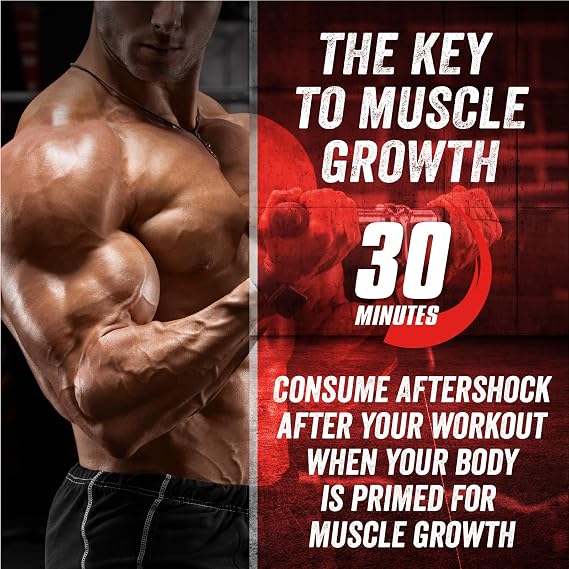 Myogenix Aftershock Post Workout Advanced Recovery Protein Powder Speeds Up Muscle Growth, Replenishes Glycogen 1:1 Protein-to-Carb Ratio, Creatine, Glutamine & BCAAs Fruit Punch (6lbs)