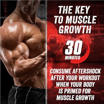 Myogenix Aftershock Post Workout Advanced Recovery Protein Powder Speeds Up Muscle Growth, Replenishes Glycogen 1:1 Protein-to-Carb Ratio, Creatine, Glutamine & BCAAs Fruit Punch (6lbs)