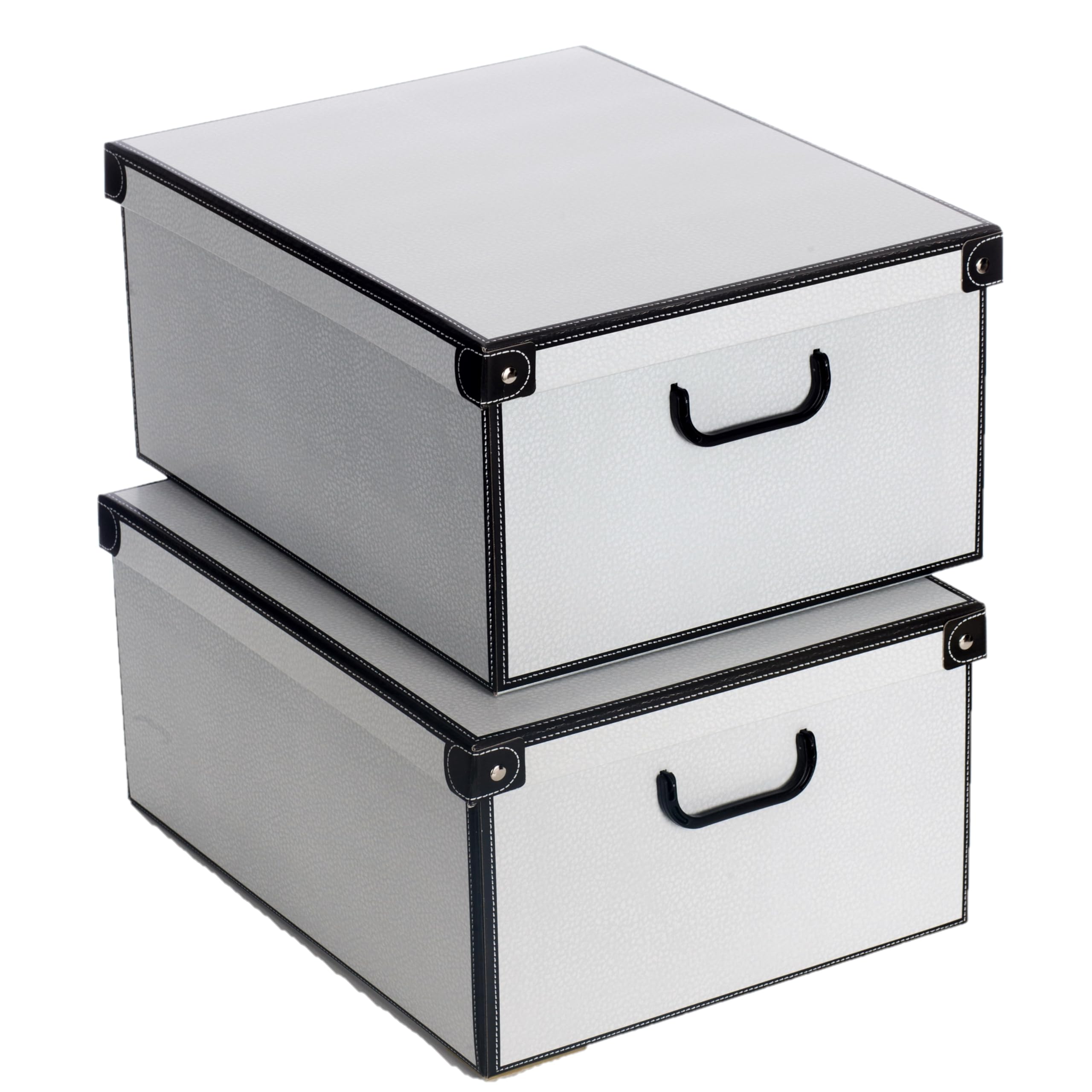 SET 2 Cajas organizadoras de almacenamiento ropa, almacenaje decorativas en carton, 39x50x24cm, para armario, baul, bolsas, ropa, juguetes, jardineria, con tapa, FLORES MIX2