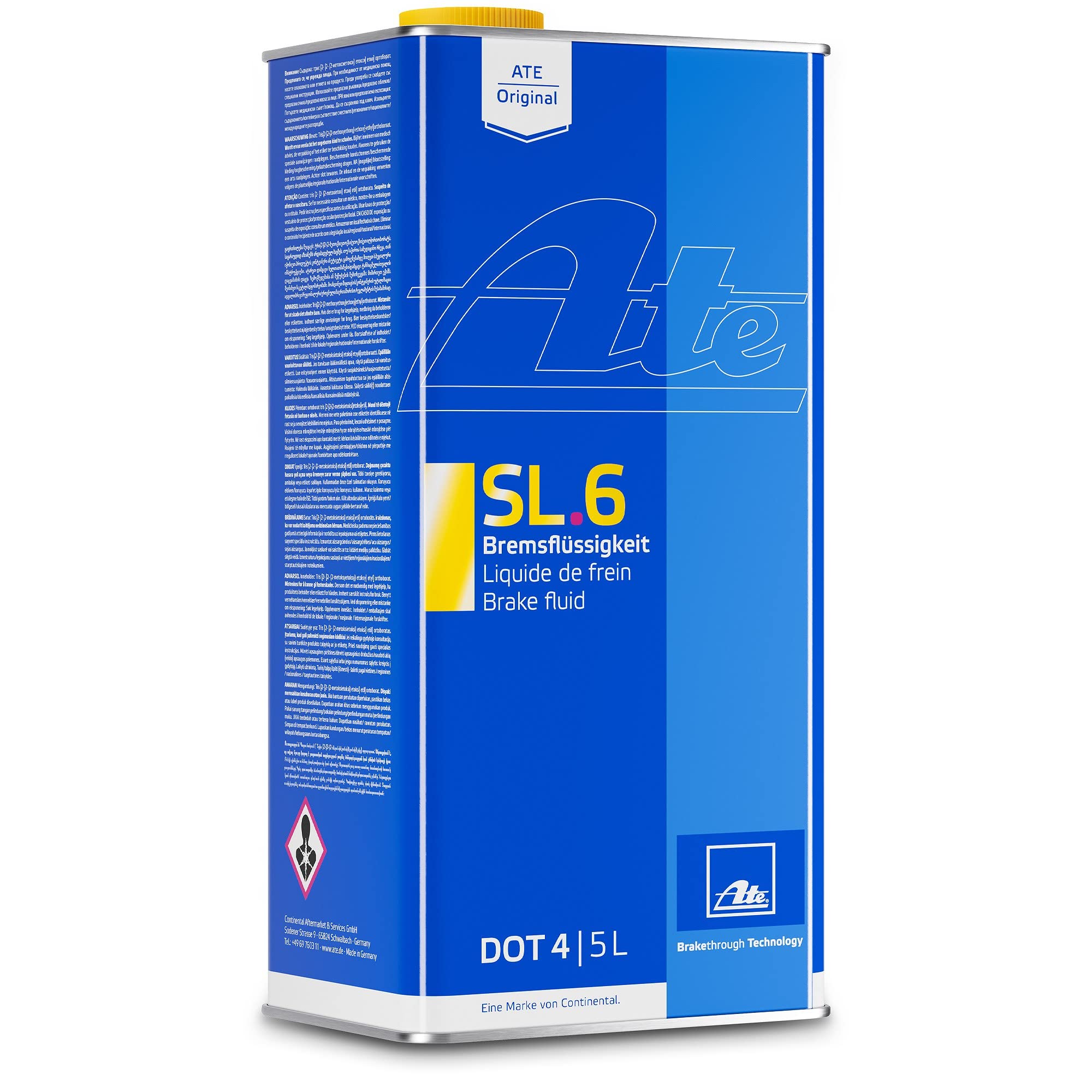 ATE Bremsflüssigkeit SL6 DOT 4 BRAKE FLUID 1000 ML | Menge: 1 Stück