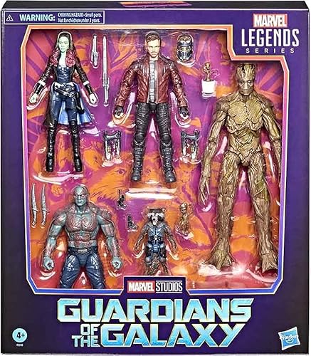 Marvel Legends Guardianes de la Galaxia - Juego de figuras de acción de 6 pulgadas, paquete múltiple de Guardianes