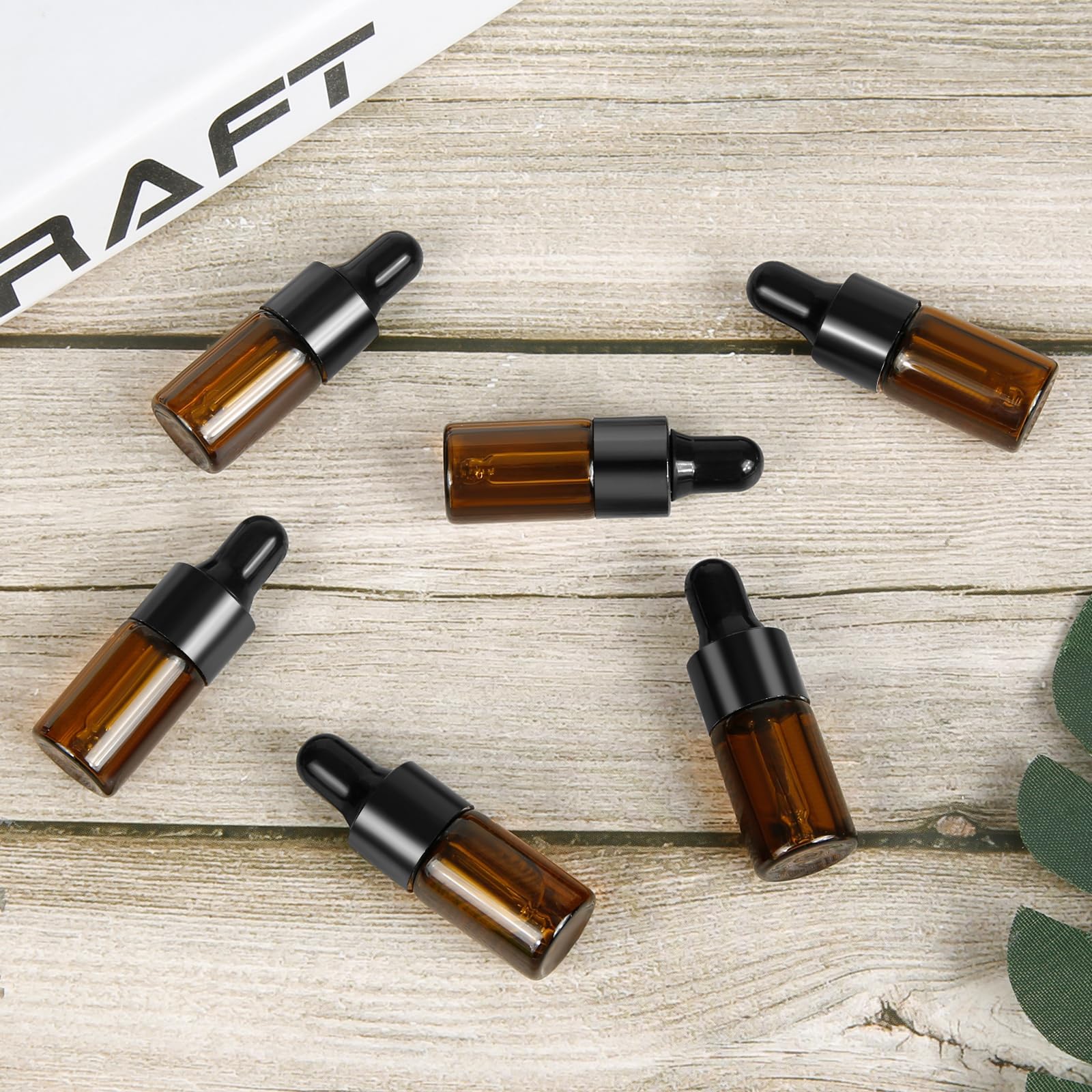 Bottigliette Contagocce Vetro 3ml/5ml - Set Da 50 Con Pipette E Imbuto, Per Oli Essenziali E Aromaterapia - Foto 4