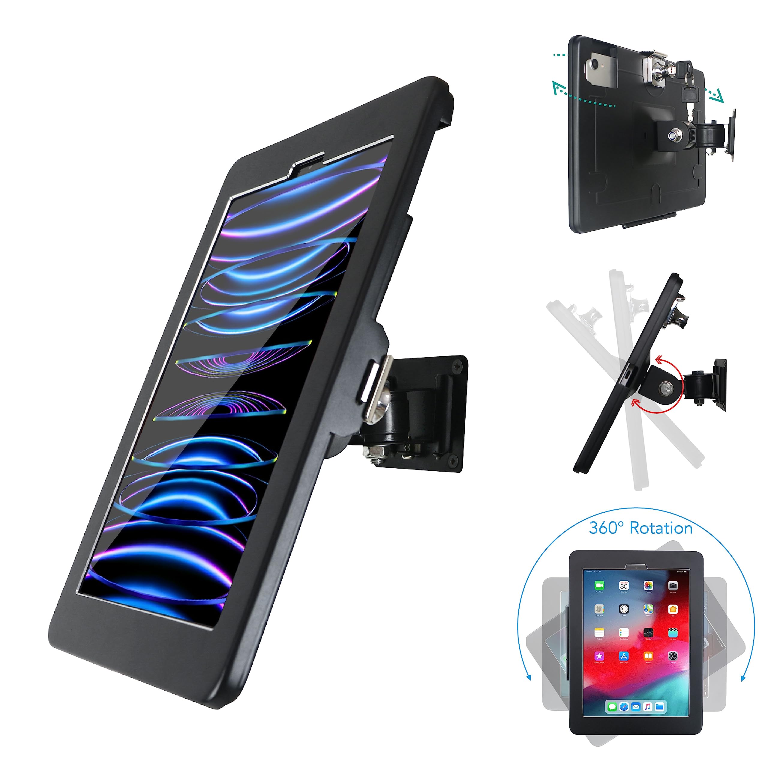 WeSTRUGGLE On Wall Mount Bracket for 11" iPad Pro(2018-2022)& 10.9" Air 4th(2020),5th(2022),Excluding 11" iPad (M4,2024&M2,2024)&10.9" 10th Gen.,with