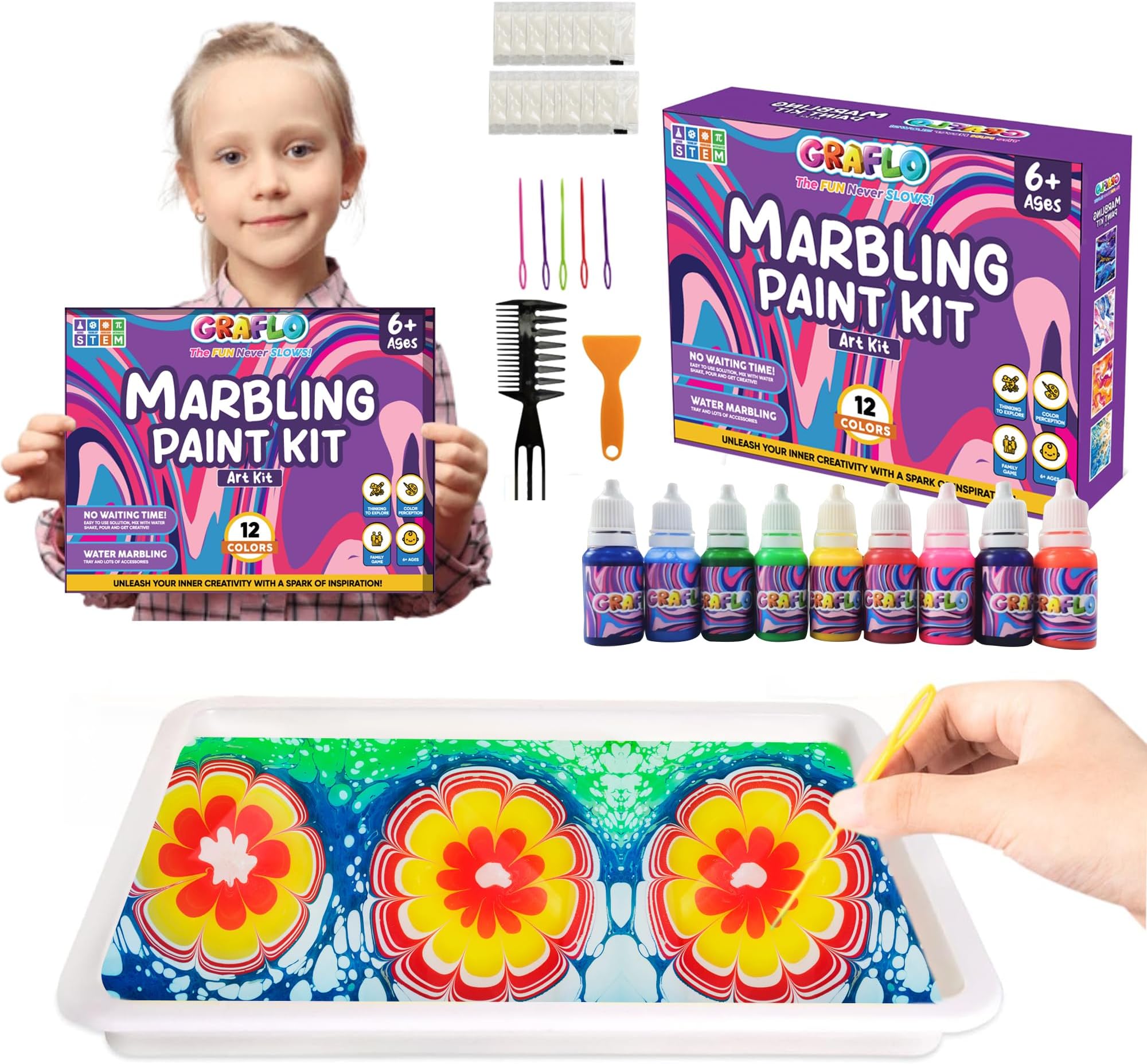 Marbling Painting Set