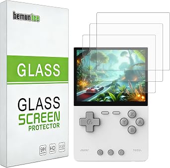 Screen Protector For Trimui Brick, [3 Pack] Tempered Glass with 9H Hardness, Anti-Scratch, Bubble-Free