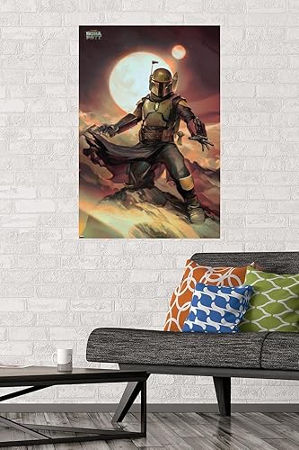 Miniatura 2 de Trends International Star Wars The Book of Boba Fett - Póster de pared de Boba on Tatooine, 22.375 x 34 pulgadas, versión premium sin marco