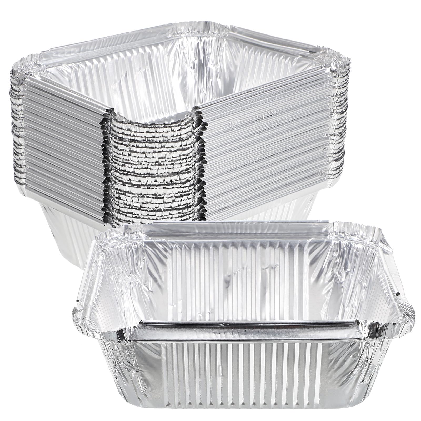 Bandejas de aluminio para hornear POPETPOP, 30 recipientes desechables de 450 ml para cocina