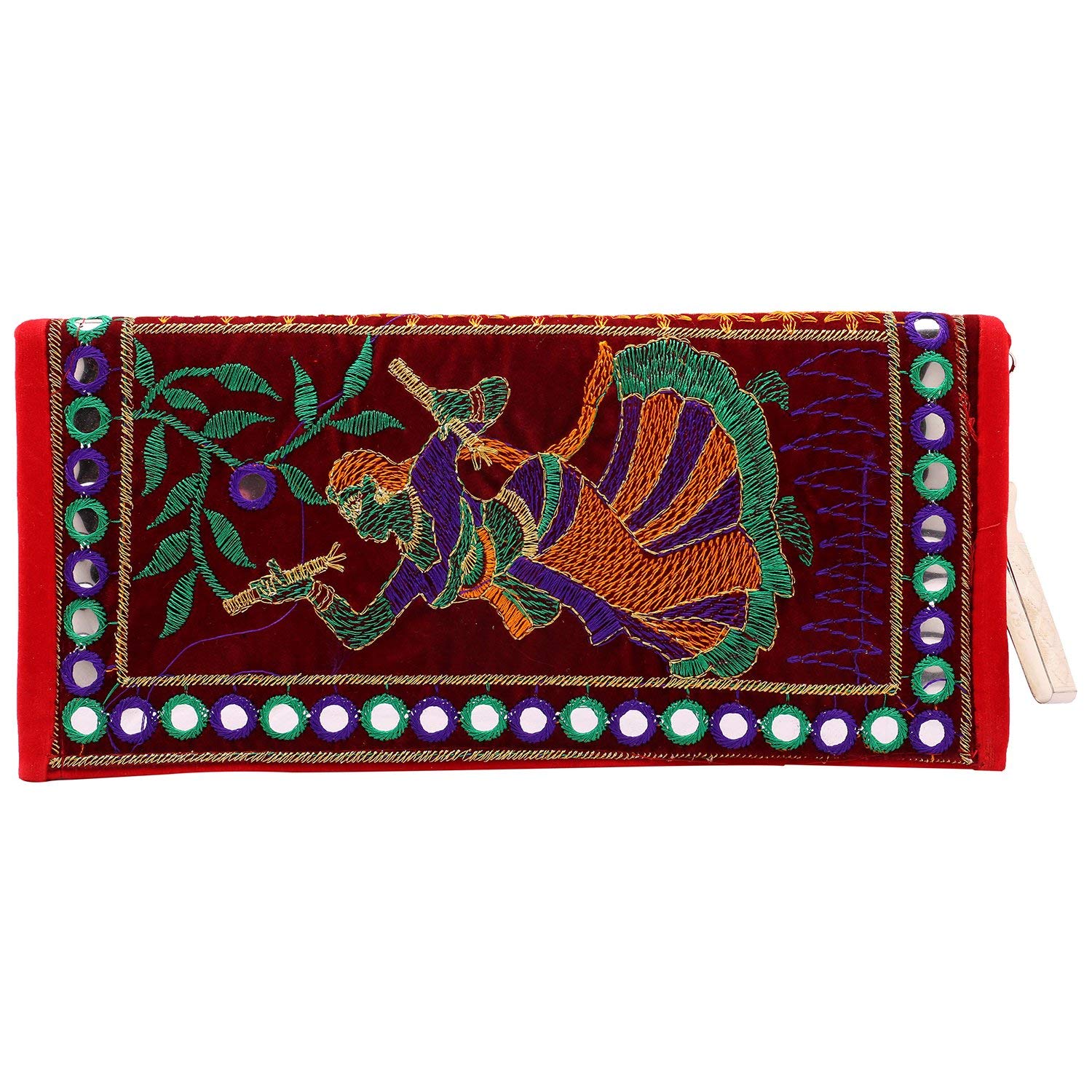 MV Sons Handmade Rajasthani Embroidery Purse for Women - Mirror Work Ethnic Purse for Women and Girls (B0CTKVSP2P) Amazon Price History, Amazon Price Tracker