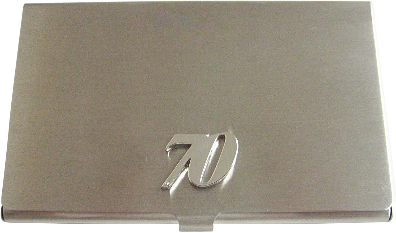 Kiola Designs Silver Toned 70 Years Business Card Holder