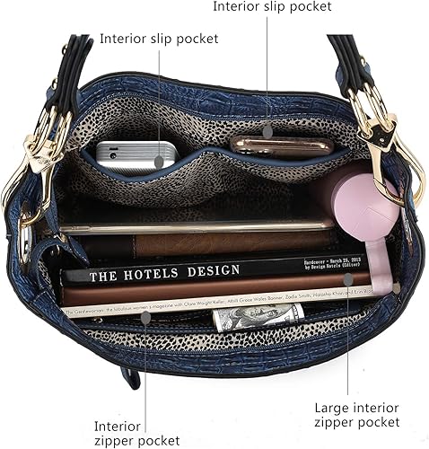 Miniatura 5 de Juego de bolso de hombro y cartera Hobo naranja por MKF Collection