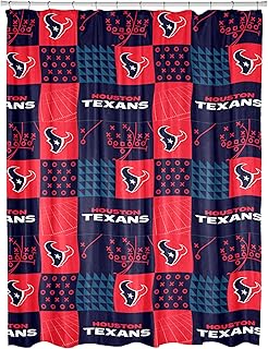 NORTHWEST NFL Colorblock Shower Curtain, Houston Texans - Buy now
