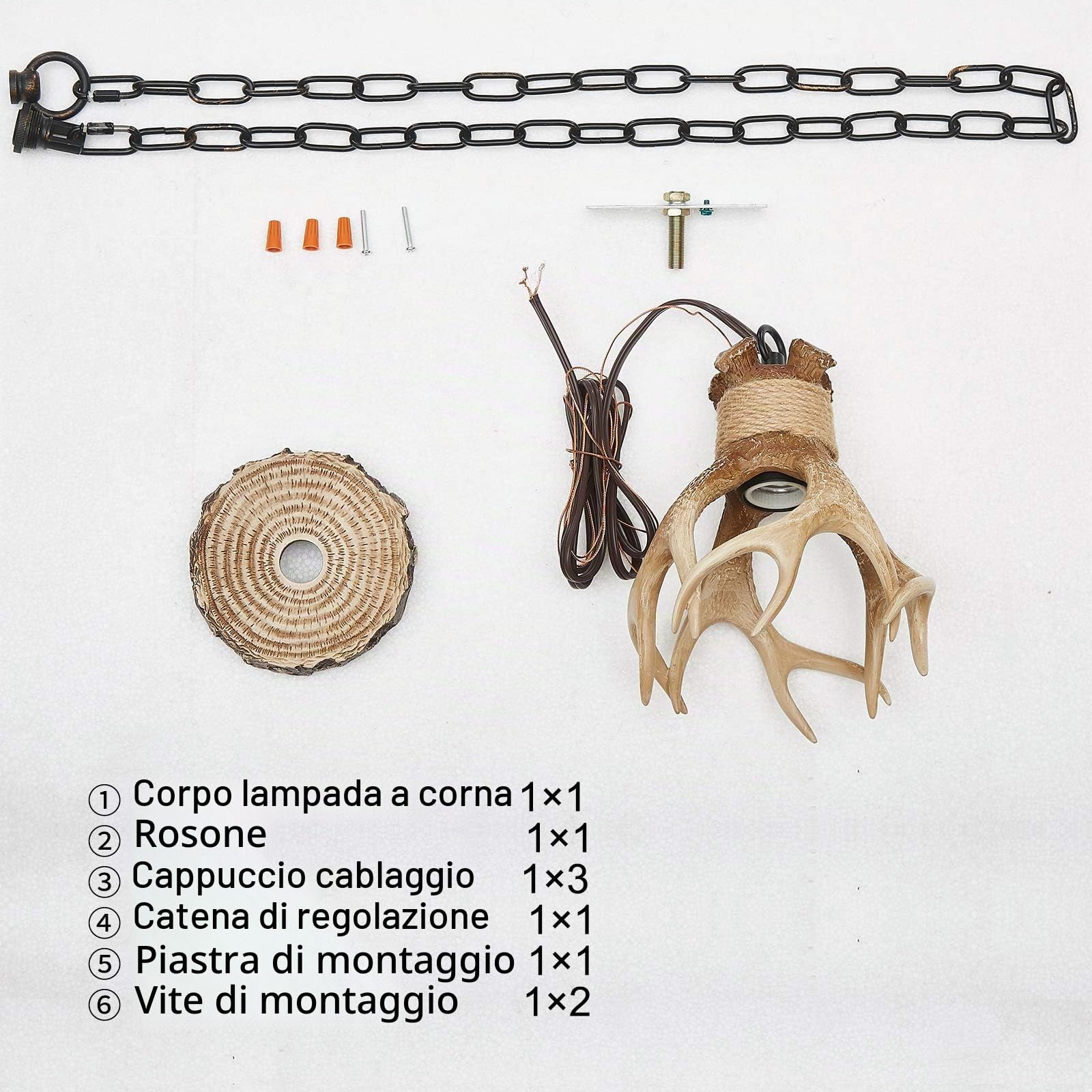 Lampada a sospensione Mini Antler Lampada a sospensione a sospensione per fattoria per isola cucina Sala da pranzo Lavandino Bagno Ristorante Luce Piccola lampada a sospensione Antler