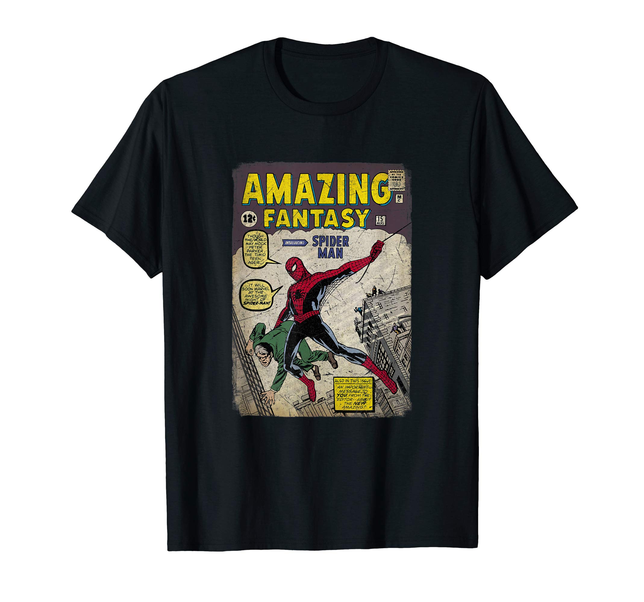 Comics Retro Classic Spider-Man Comic Book Cover T-Shirt