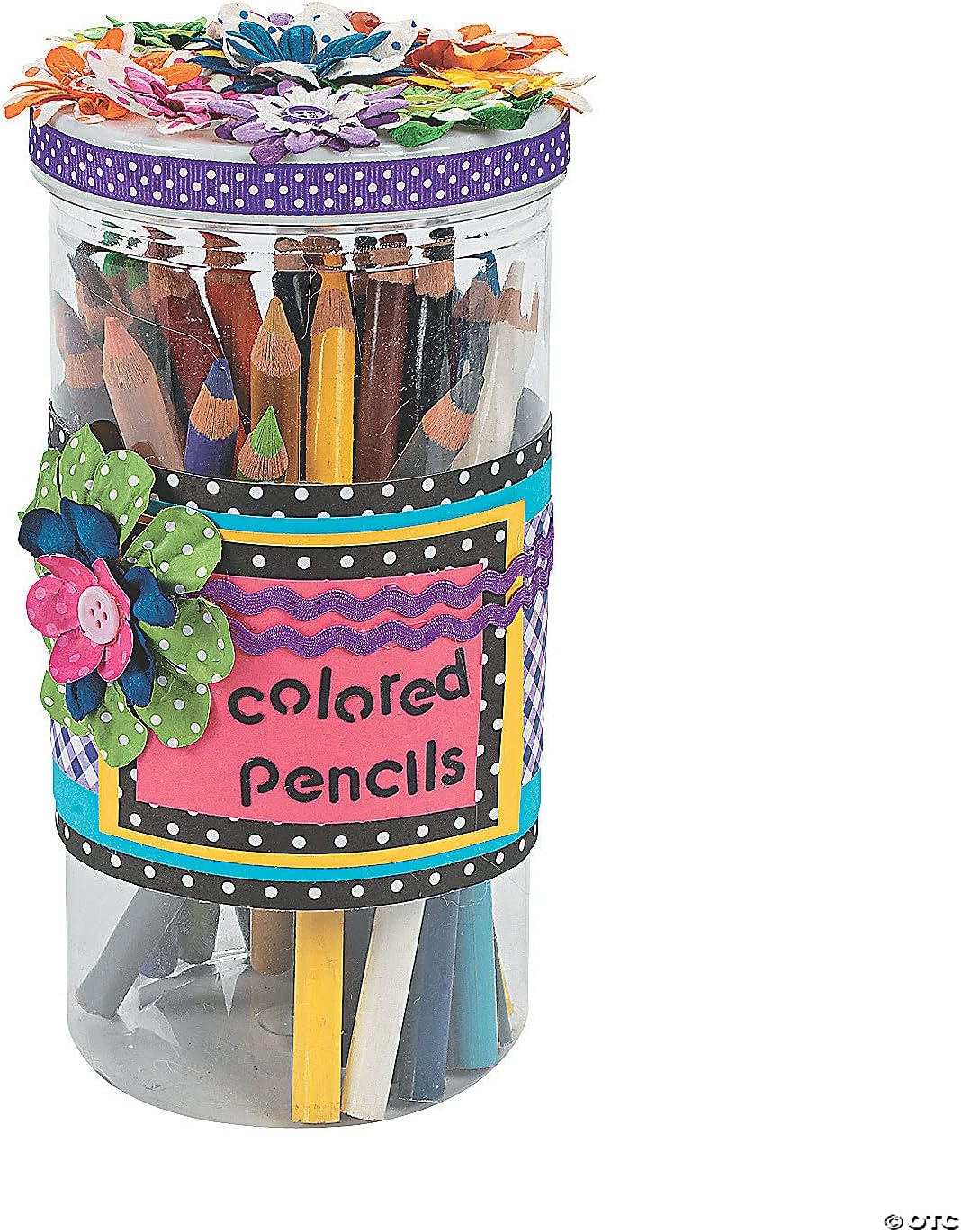 Tall Plastic Jars with Lids - Set of 12 - Teacher Supplies and Crafts for Kids