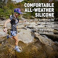 Vista 5 de ROAD iD Pulsera de identificación médica personalizada – Pulsera de identificación premium con insignia de alerta médica – Cierre de silicona