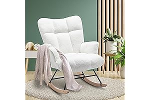 Teddy Upholstered Glider: The Perfect Small Rocker for Cozy Comfort