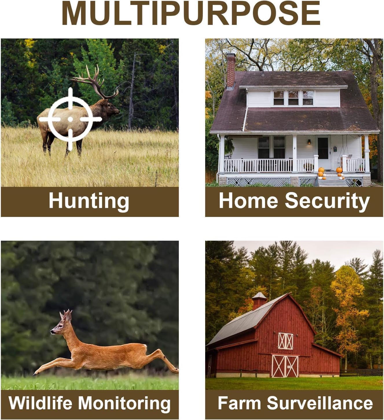 Woodlens H2-4K Wi-Fi Trail Camera, 20MP CMOS Motion Sensor, Ultra Night Vision, 512GB, AV Output, 12-Month Standby, for Hunting and Wildlife Monitoring