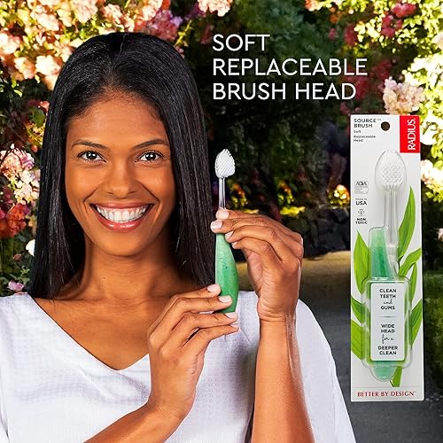 Miniatura 4 de RADIUS Fuente de hilo dental sin BPA y aceptado por la ADA, mejora la salud de las encías y reduce los problemas, suave, Soda Pop Eco-Grind