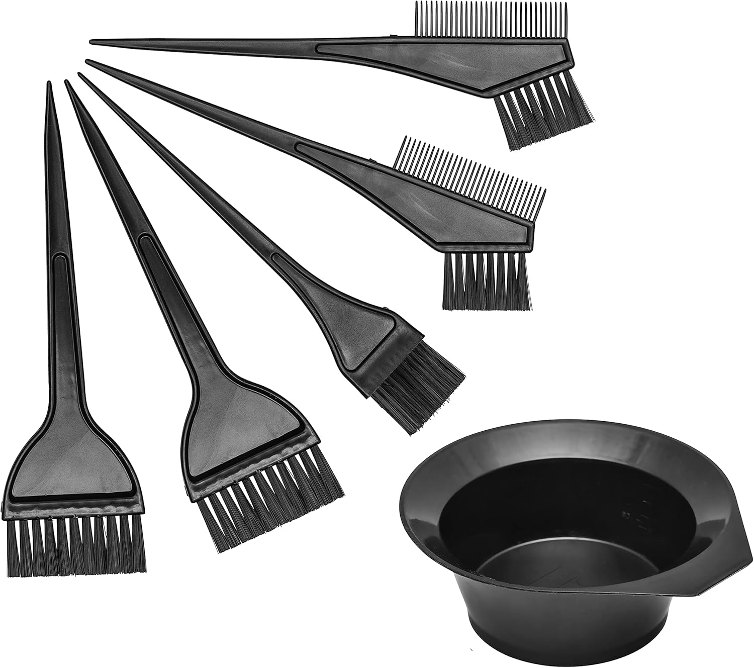 Quadow Hair Dye Color Brush and Bowl Set, Hair Color Brush