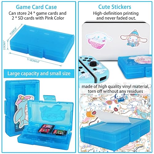 Miniatura 4 de TIKOdirect Carrying Case for Switch OLED, Cute Portable Travel Bag in Newest Updated Design of Blue Interior with Soft Protective Case, Screen