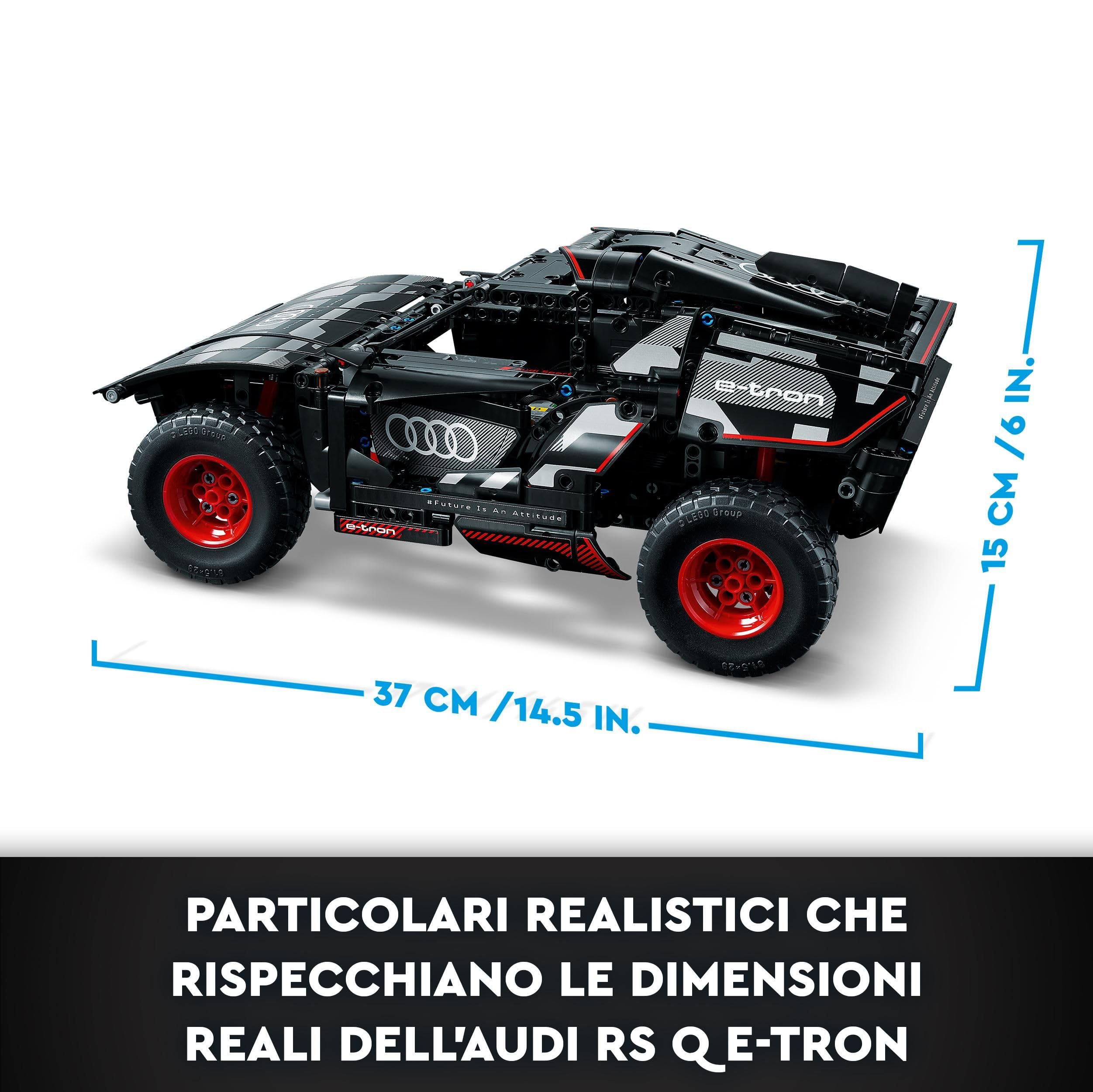 LEGO Technic Audi RS Q E-Tron, Macchina Telecomandata da Rally, Modellino di Auto Fuoristrada Dakar con App CONTROL+ da Costruire, Giocattoli per Ragazzi, Ragazze e Fan da 10 Anni, Idea Regalo 42160