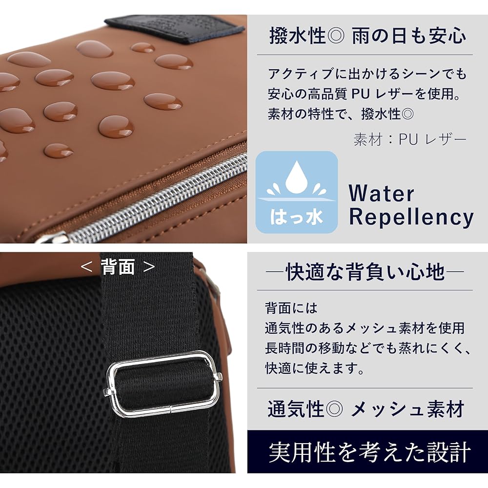 Amazon.co.jp: [グッシオ イタリー] ボディバッグ メンズ 大容量
