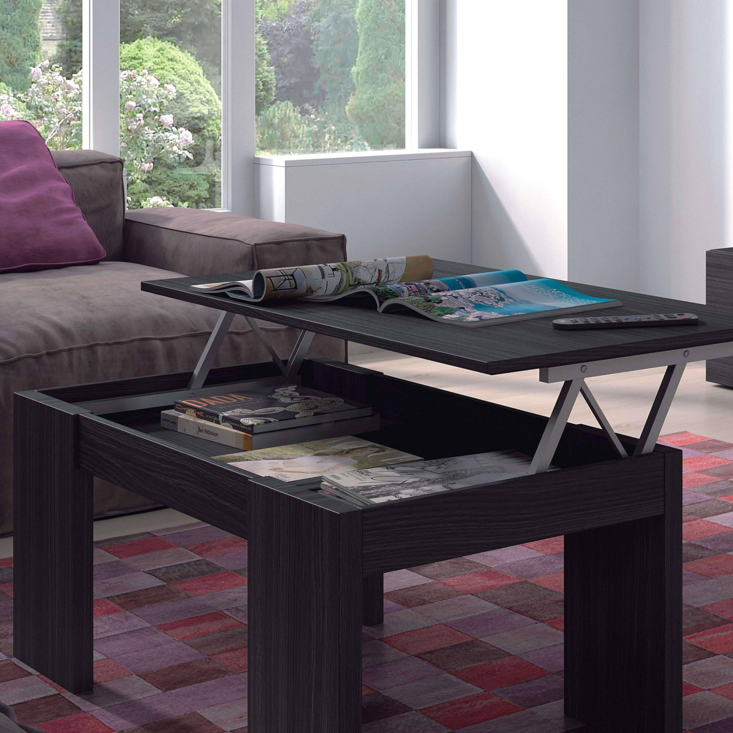 Raising Coffee Table, Dining Room Table, Kendra Model, Ash Gray