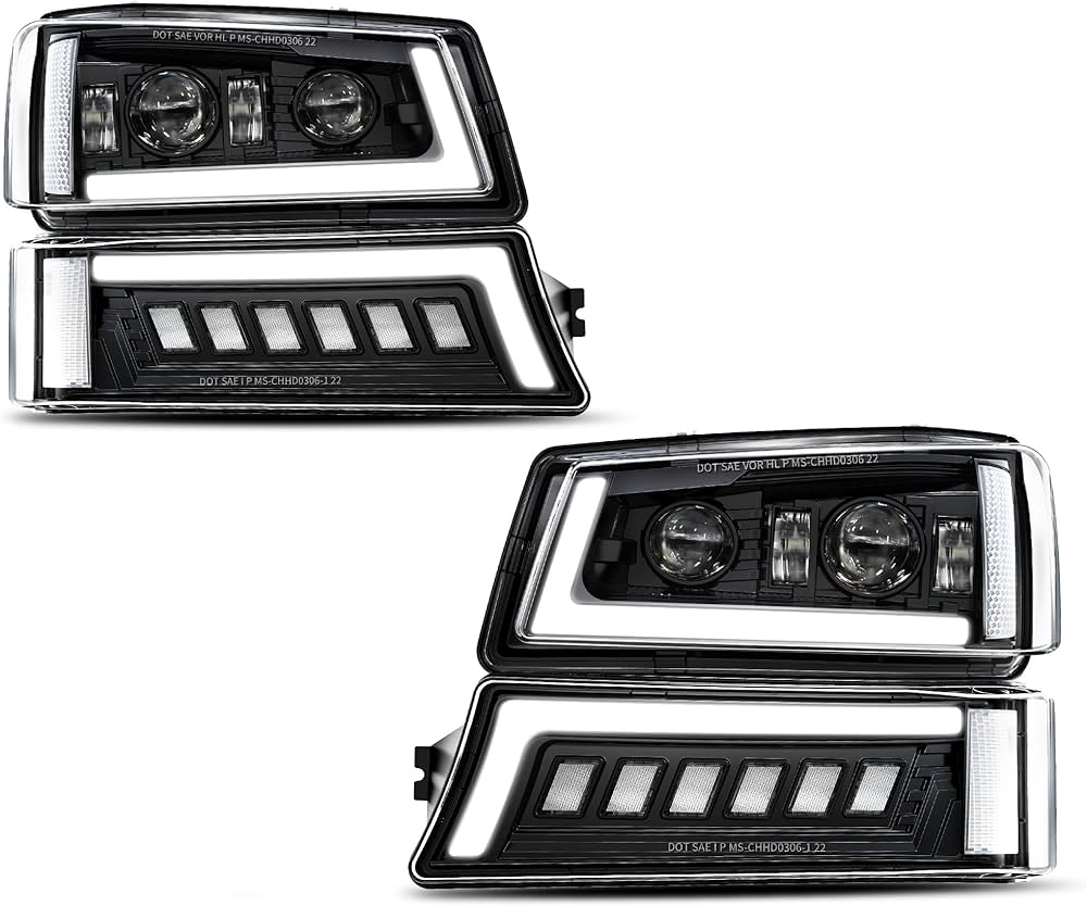 YOHSAM Z-OFFROAD LED Headlights Assembly DOT Approved with DRL Turn